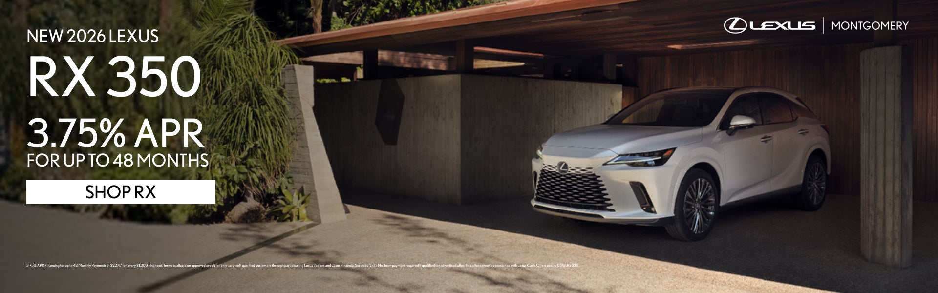 NEW 2026 LEXUS RX 350
